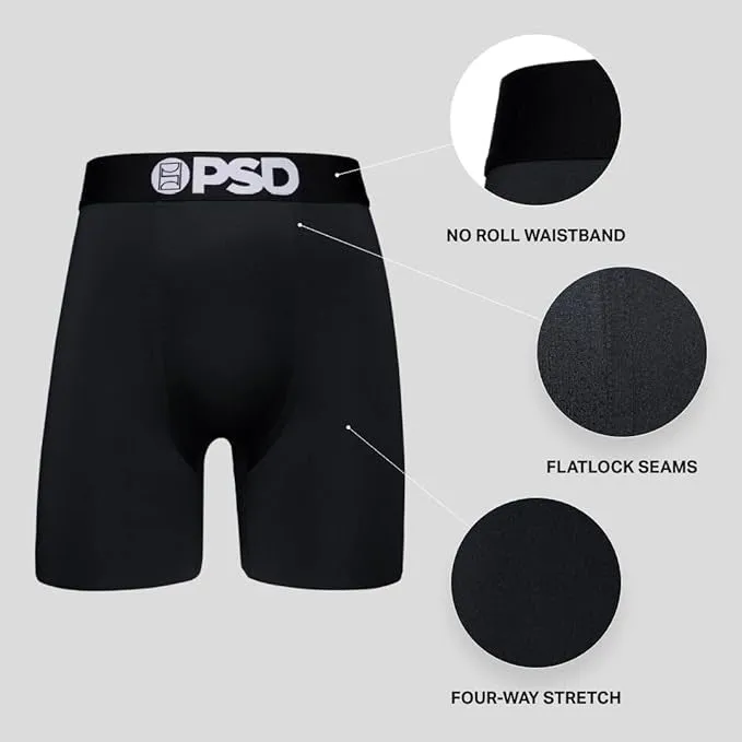 PSD Men's Multicolor Cocky 3-Pack Boxer Briefs Medium Underwear - 324180216-MUL-M